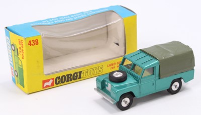 Lot 1379 - Corgi Toys No. 438 Land Rover 109WB comprising...