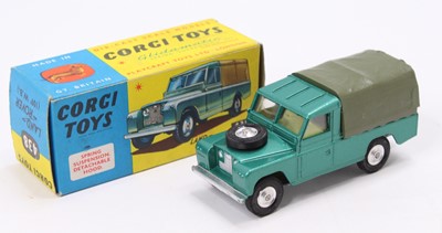 Lot 1380 - Corgi Toys No. 438 Land Rover 109WB, green...