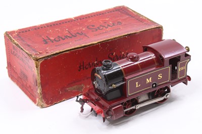 Lot 345 - 1931-7 Hornby No.1 clockwork 0-4-0 tank loco,...