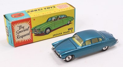 Lot 1347 - Corgi Toys No. 238 Jaguar Mk 10, comprising of...