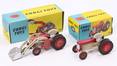 Lot 1392 - Corgi Toys boxed tractor group, 2 examples...