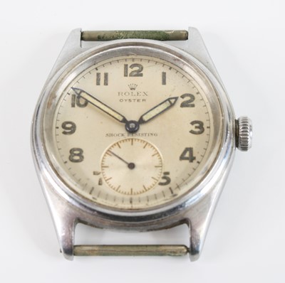 Lot 1353 - A gent's Rolex Oyster shock-resisting steel...