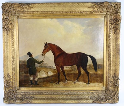 Lot 3580 - English school, 19th century, Bay horse with...