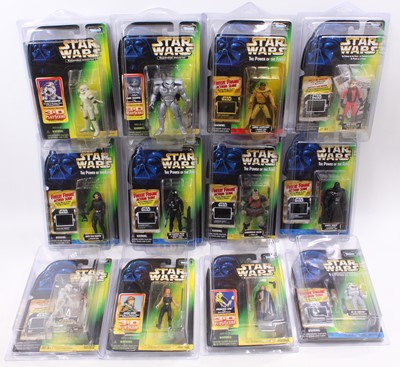 Lot 825 - A collection of 12 various carded Star Wars...