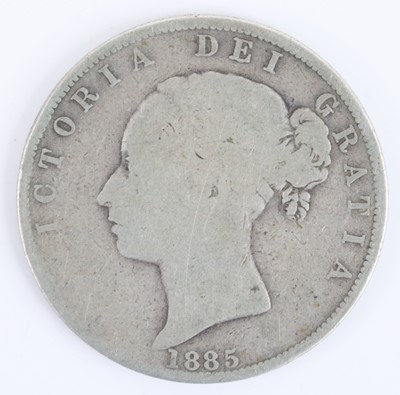 Lot 3236 - Great Britain, 1885 half crown, Victoria young...