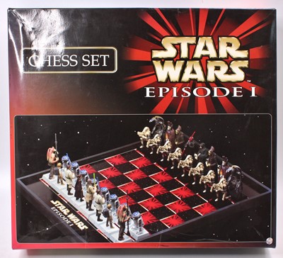 Lot 732 - A Star Wars Episode 1 boxed chess set, appears...