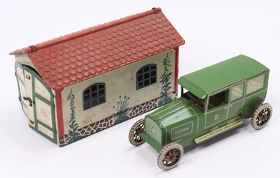 Lot 1939 - A Lehmann No. 771 tinplate double door garage...