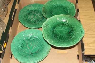 Lot 82 - A collection of Victorian green glazed...