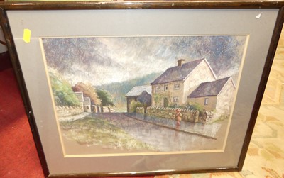 Lot 1079 - Assorted amateur pastel artworks, each signed...