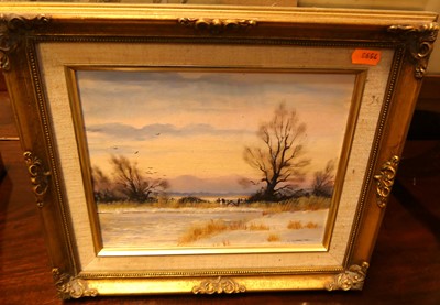 Lot 1091 - James Allen - Winter near South Walsham,...