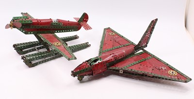 Lot 1740 - A pair of 1950s Meccano constructor models to...