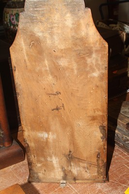 Lot 150 - A 19th century fruitwood wall hanging salt and...