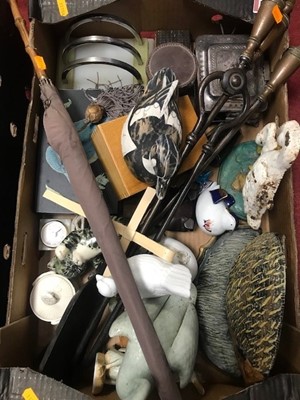 Lot 155 - Two boxes of miscellaneous items to include...