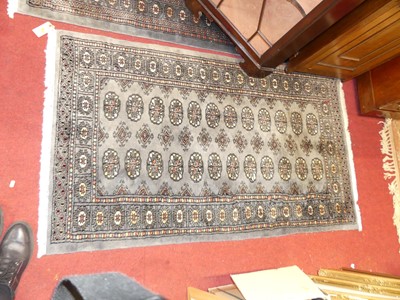 Lot 1161 - Three various similar Persian woollen blue...