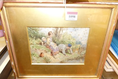 Lot 1098 - After Miles Birkett Foster - Children playing...