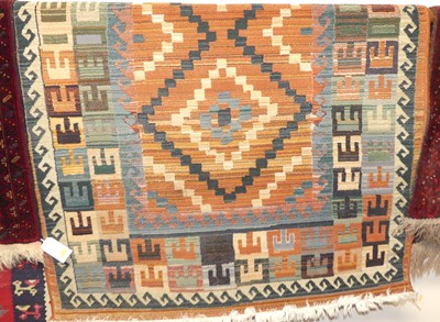 Lot 1167 - A Turkish machine woven woollen multi-ground...