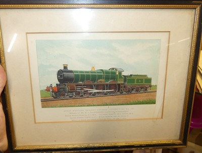 Lot 1110 - A collection of colour prints of steam...