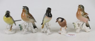 Lot 175 - A Karl Ens porcelain figure of a wagtail, No....