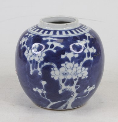 Lot 196 - A Chinese blue and white porcelain ginger jar...