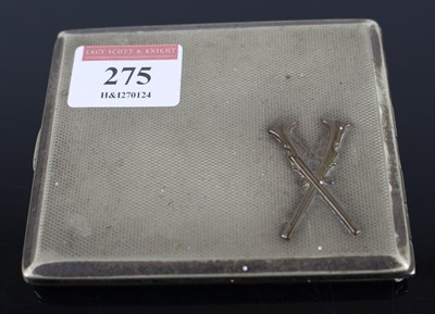 Lot 275 - A white metal and engine turned pocket...