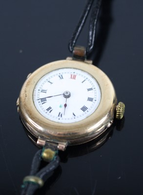 Lot 297 - A lady's vintage 9ct gold cased dress watch,...