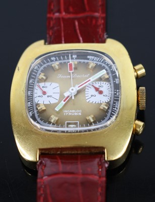 Lot 300 - A 1970s Jean Decret gold plated and steel...