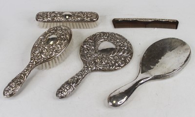 Lot 220 - A Victorian style silver clad part dressing...