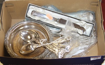 Lot 228 - A collection of silver plated wares, to...