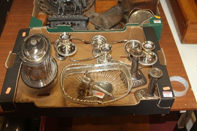 Lot 230 - A collection of silver plated wares, to...