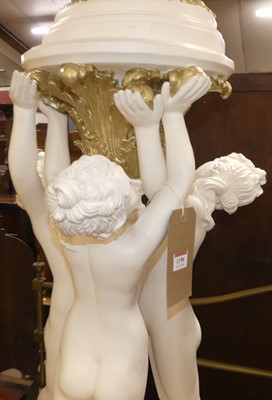 Lot 1161 - A contemporary classical style white painted...