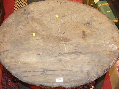 Lot 1200 - An 18th century provincial yew topped and elm...