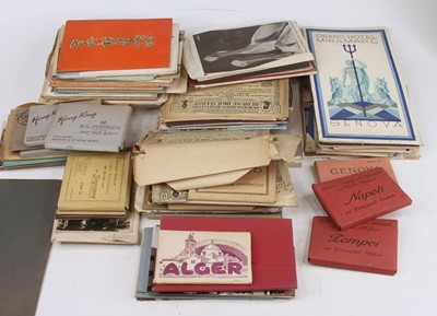 Lot 422 - A collection of vintage postcards and travel...