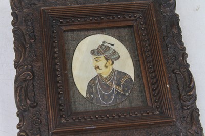Lot 433 - A 19th century Indian mughal portrait...