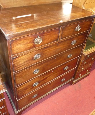 Lot 1235 - An early 19th century mahogany squarefront...