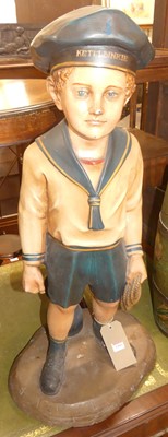 Lot 1266 - A painted fibreglass standing model figure of...