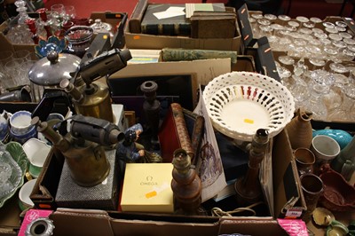 Lot 466 - Miscellaneous items to include leather bound...