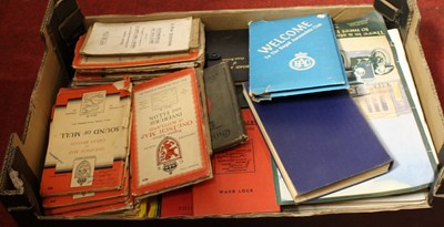 Lot 510 - Four boxes of vintage books, maps and magazines