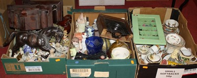 Lot 518 - Three boxes of miscellaneous items to include...