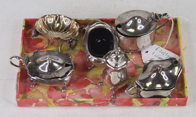 Lot 255 - Assorted silver cruets to include three...