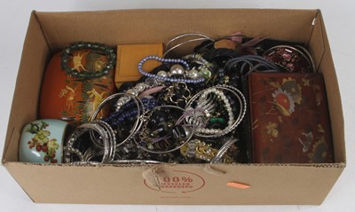 Lot 331 - A shoebox and contents of assorted costume...