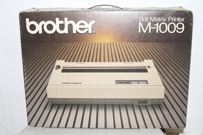 Lot 1533 - A Micro Vitec Cub 653 monitor, a Brother dot...