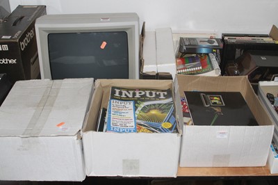 Lot 1533 - A Micro Vitec Cub 653 monitor, a Brother dot...
