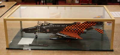 Lot 450 - A cased scratch built scale model of an F4F...