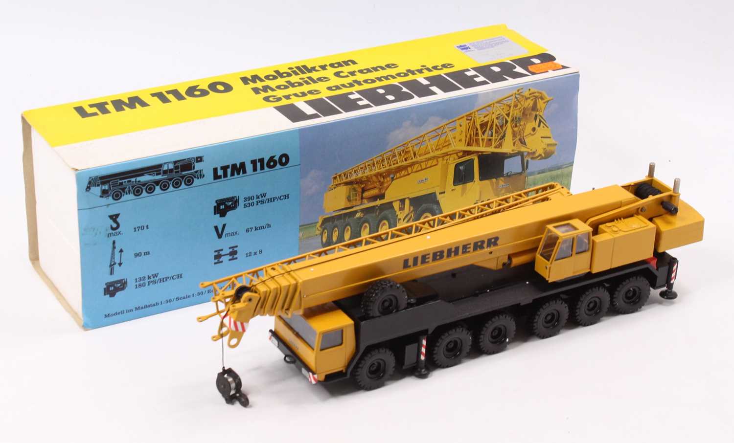 Lot 880 - A Conrad No. 2082 1/50th scale Liebherr LTM