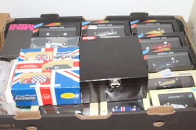 Lot 1641 - Two boxes of mixed modern diecast to include...