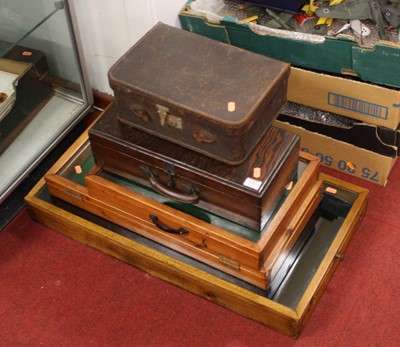 Lot 440 - An early 20th century glazed table-top display...