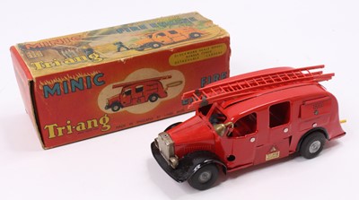 Lot 1743 - Triang Minic Fire Engine, 1950's example, red...