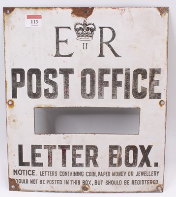 Lot 113 - A Queen Elizabeth II enamel Post Office...