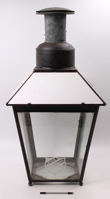 Lot 168 - A French The Lampe Veritas post mounted glazed...