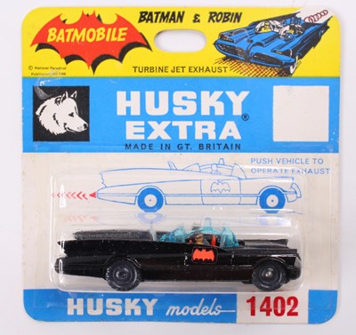 Lot 1343 - A Corgi Toys Husky Extra No. 1402 Batmobile...